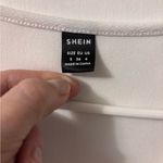 SheIn White Sweatshirt with Red Heart Accents Photo 4