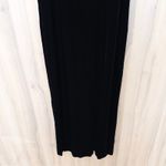 Robbie Bee VTG Womens Velvet Maxi Dress Size 12 Black Formal Glam Old Money Chic Photo 3