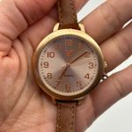 American Eagle Rose Gold Brown Leather Women’s Watch Working New Battery Photo 7