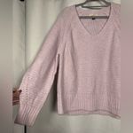 Universal Threads Universal Thread Lilac Lavender Knit V Neck Oversized Sweater Medium Photo 6
