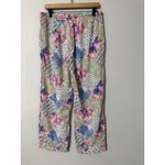 Victoria's Secret M Pajama Pants Lightweight Patchwork Floral Print Drawstring Photo 3