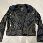 Bagatelle cropped black leather motorcycle jacket Photo 1
