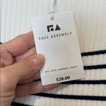 Free Assembly Women's Striped Navy and White Dress size small. NWT! Blue Photo 9