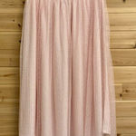 Claudie Pierlot Size 36/4 Baby Pink Midi Mesh Sheer High Rise Skirt Photo 0