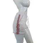 Cynthia Rowley ✨ Linen Embroidered Sz Medium White Shorts✨ Photo 2