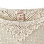 Sundance  Cream Lace For Days Crochet Sheer Ivory Top size XS Photo 2