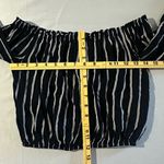 Brandy Melville Off The Shoulder 2/4 Sleeve Striped Women’s Top One Size EUC Photo 6