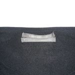 Anthropologie Jamie Cold Shoulder Black Ribbed Knit Sweater Top SMALL Photo 4