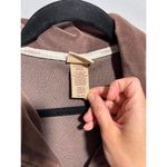 Covington VTG Y2K Chocolate Brown Velour Velvet Full Zip Jacket Lounge Pockets Womens XL Photo 3