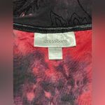 Dress Barn EUC  Red and Black Paisley Print 3/4 sleeve blouse size small Photo 8
