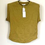 Good American NWT  Strong Shoulder Tank in Golden Olive - Size 2 (Medium) Photo 1