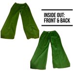 VINTAGE CIRCA 1970'S ALEX COLMAN GREEN FLARE LEG ELASTIC WAIST PANTS (M) Size M Photo 7