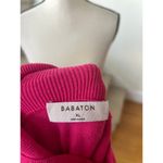 Babaton  Aritzia Hot Pink 3/4 Sleeve Turtleneck Knit Sweater Photo 2