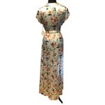Tularosa  Maxi Adjustable Wrap Dress Bloom Floral Print NWT Short Sleeve Sexy Photo 6