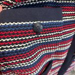 Talbots Woven Blue Red White Striped Cotton Blend Blazer Jacket Size XL P NEW Photo 11