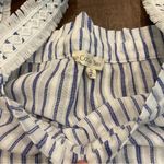 Cotton Blue Cotton Bleu • Striped Off-Shoulder Top Blue & White Photo 1