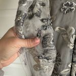 Mac Duggal Floral Embellished Illusion Sleeve Embroidered A-Line Gown- NWT Photo 10