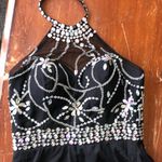 Elegant Black Halter Prom Dress Size M Photo 1