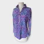 Lilly Pulitzer Skipper Popover 1/4 Zip Toe In Royal Purple Women’s Medium NWOT Photo 1