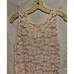 Lew Magram Vintage Pink Stretch Lace Top Cami Scallop Bottom Size M Photo 2