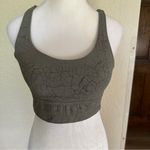 Lululemon Energy Bra Long Line Size 8 B/C Thread Dye Rover Olive Green Marble Photo 5