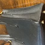 Coach  Charlie Convertible Black Leather Peppled Tote Adjustable Crossbody Gold Photo 9