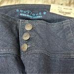 Classic Blue High Rise Dark Wash Jeans Wide Waist Band Triple Button Classic Cut Size 18W Photo 5