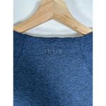 Ilus Label Cinch Allure Cross Over Long Sleeve Crop Top L NWT Blue Size L Photo 7