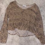 Hollister Cheetah Crop Top Photo 1