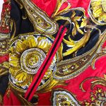 After All Vintage 80s 90s Woman Zip Up Windbreaker Jacket Baroque Paisley Chain Photo 3