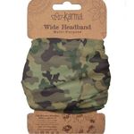 Karma Wide Green Camo Headband Photo 0