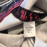 Andrew Marc  New York Black White & Pink Stripe Stretchy Dress Size 4 Small Photo 2