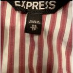 EXPRESS Women's XS Striped Peasant Sleeve Blouse Multicolor Casual Photo 2