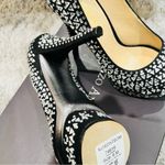 Enzo Angiolini  Rhinestone Black Platform Heels Photo 2