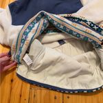 L.L. Bean Aztec Sweater Fleece Sherpa Hybrid Pullover Blue Size L Photo 7