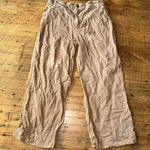 Bella Dahl tan lightweight wide leg flowy sz 30 slacks Photo 0