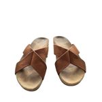 Jenni Kayne Cotton Crossover Sandal Size 40 US 10 Brown Photo 7