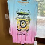 Lauren Moshi  Effie Happy Camper Bus Muscle Tank in Firecracker Size M/L Photo 1