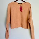 Nasty Gal Top 6 NWT Quilt for Success Loungewear Crop Long Sleeve Sustainable Photo 0