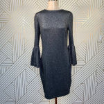 Ted Baker  Hanneh Fluted Metallic Knit Mini Dress‎ Photo 2