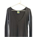 C&C California  100% Cotton Black LongSleeve Flare Sleeve Maxi Dress // Size L Photo 2