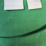 Chico's  Travelers 2-Piece Set Green Long Sleeve Top & Pants Size 0P Photo 3