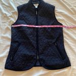 Talbots  Navy Blue Quilted Vest Dual Zippers Size Small Photo 8