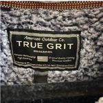 True Grit  Zip Up Blue & Cream Pullover Photo 2