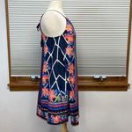 Flying Tomato  Blue Hawaiian Floral Print Boho Sleeveless Mini Dress Size XS Photo 2
