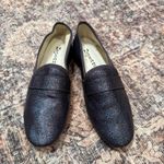 Repetto Paris Womens Dark Sparkle Loafer Flats Shoes Size 38.5 US 7.5 Balletcore Blue Photo 1