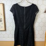 ZARA  Black Lace Cap Sleeve Dress - Size - Medium Photo 1