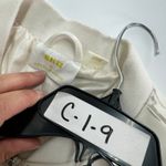 Maeve‎ Jacket Womens Large Ivory Marbled Oversized Faux Leather Bomber Anthro Photo 4