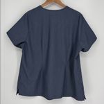 FIGS Fig Caterina One Pocket Short Sleeve Scrub Top Women’s Size 3XL in Blue-Gray Photo 7