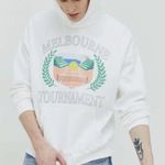 Abercrombie & Fitch White Melbourne Tennis Sweatshirt Photo 0